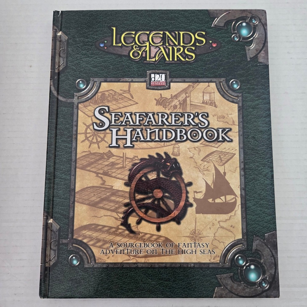 Vintage Seafarers Handbook d20 Legends Lairs DnD Fantasy Flight Hardcover DD27